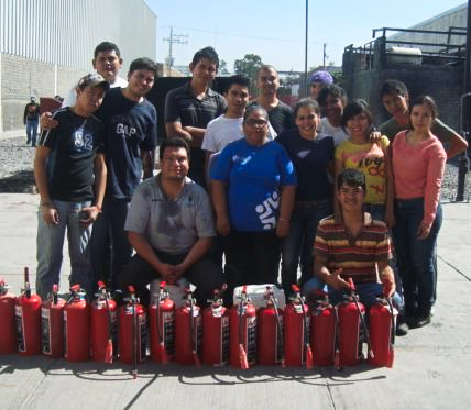 Imagen brigada de emergencia en capacitación